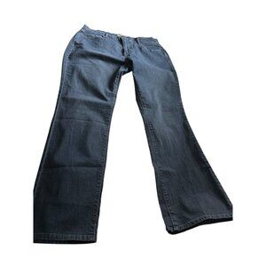 Levis 505 Womens Straight Leg Blue Jeans Size 16 Waterless Cotton Denim